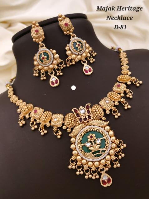 majak heritage necklace D 81 Surat traditional jewellery wholesale
